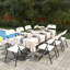 Ensemble de 4 chaises pliantes en plastique