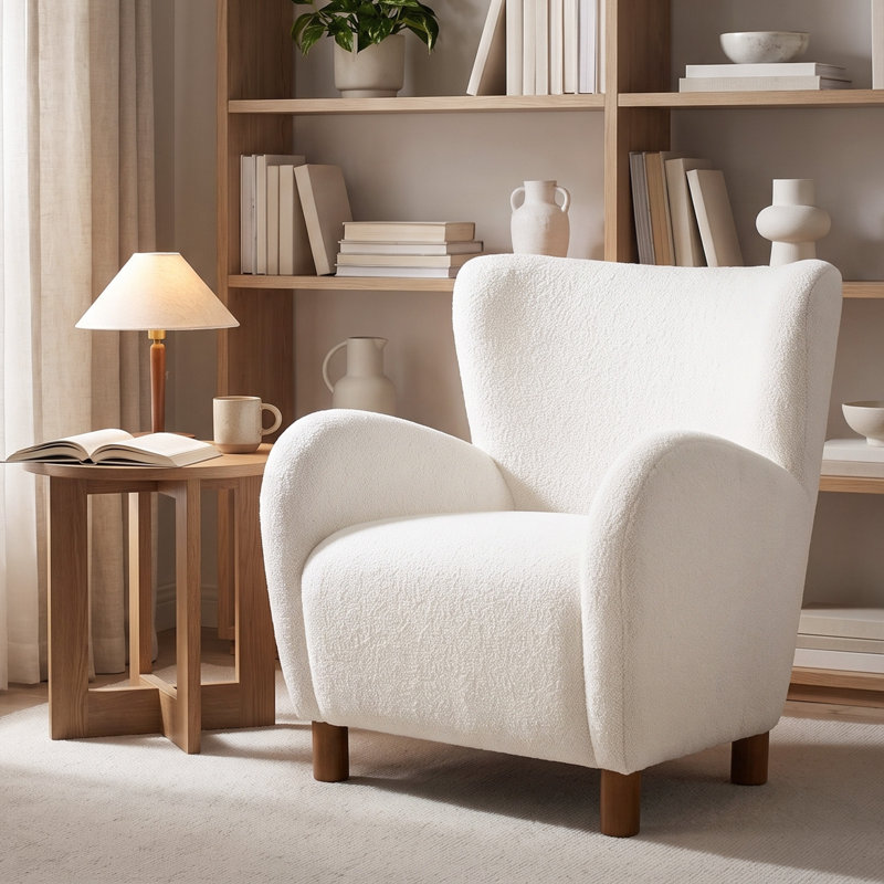 Fauteuil Stella Fluffy Teddy Boucle Cloud