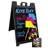 Portable Folding Double Sided Sign Stand-73195532