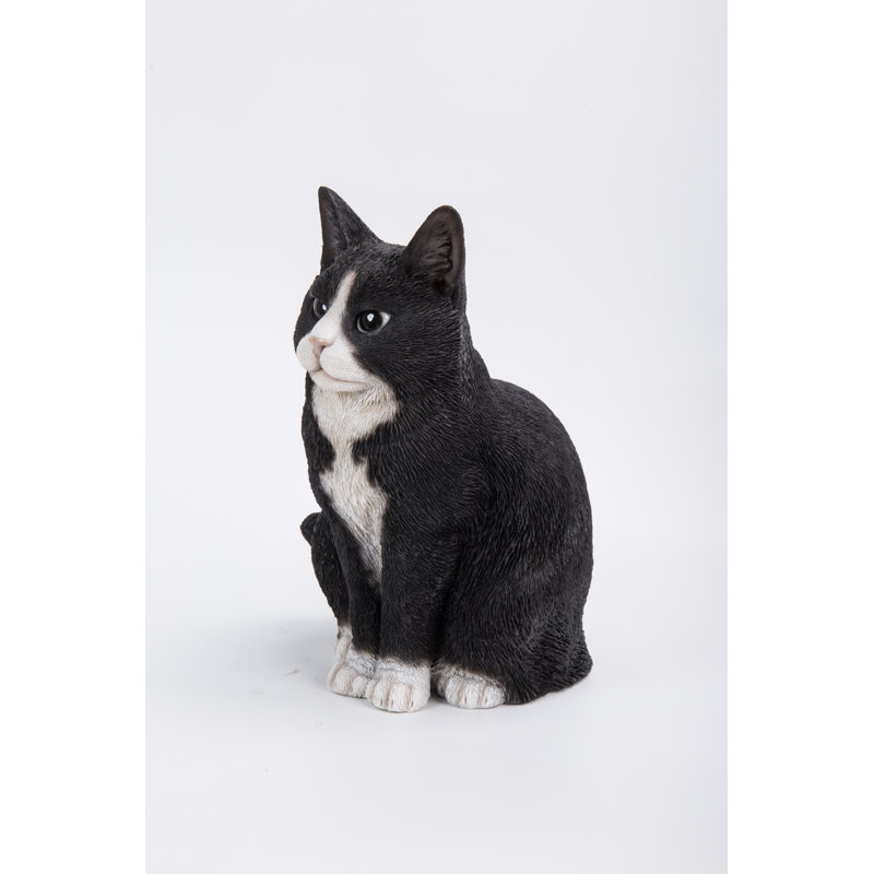 Orange Tabby Cat Sitting, Black/White