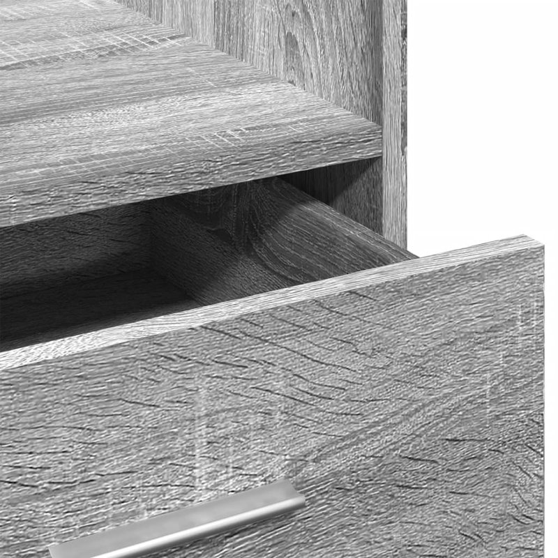 107cm Wood-based Material Lectern, Grey/Sonoma