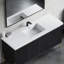 Lavabo de salle de bain rectangulaire simple encastré avec trop-plein 60,9 po Dowell