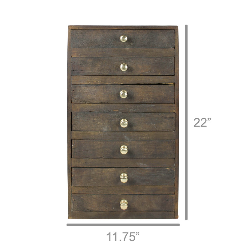 Commode de rangement 7 tiroirs Mlawsky