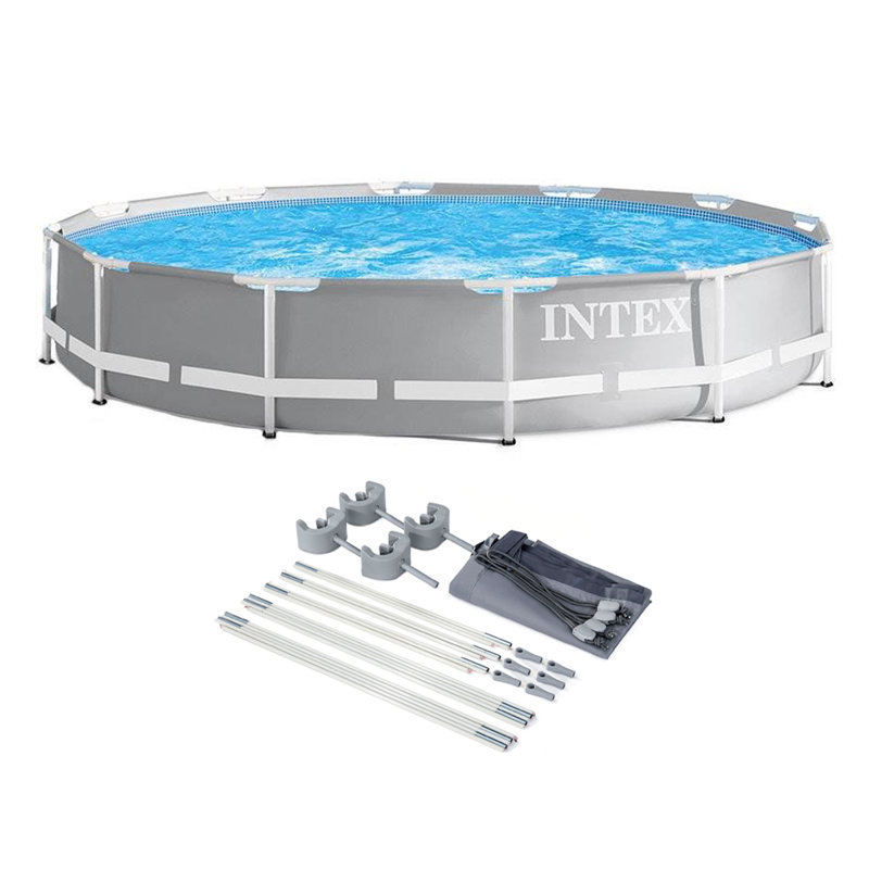 Round Frame Set Pool 30'' H x 144'' W x 144'' L