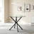 Round clear glass dining table-128929354