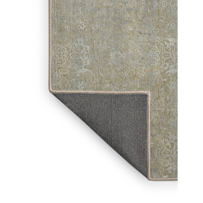 Tapis gris/zone noire contemporaine, Rectangle 5 pi x 8 pi