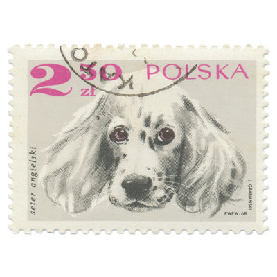 Pologne, timbre IV - reproduction sur toile