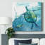 Tortue de mer Delray II - Toile tendue avec châssis de qualité supérieure, prête à être accrochée-894527771