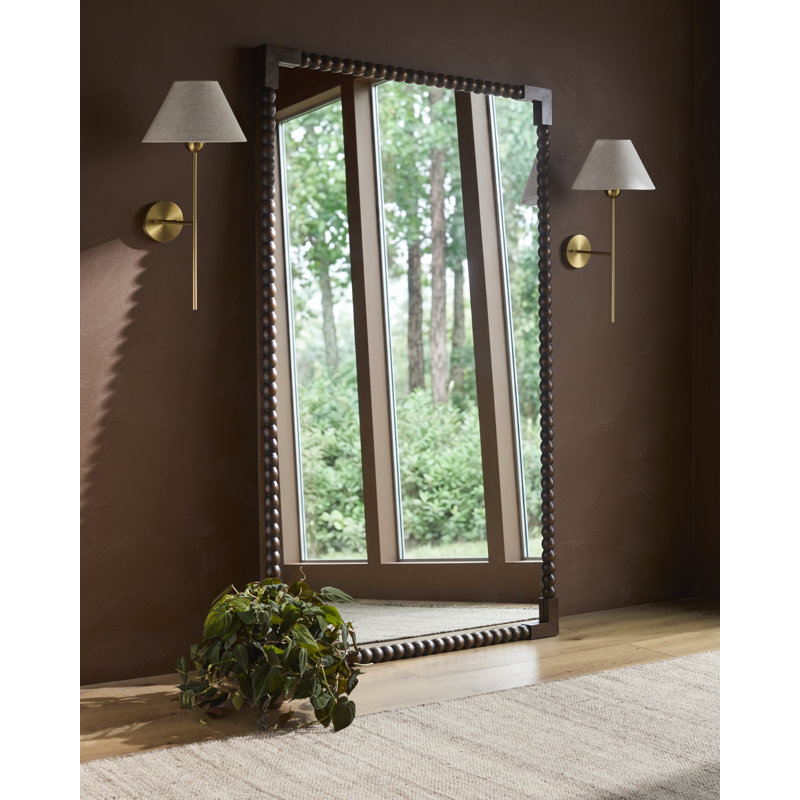Galey Alix x Livabliss Lizzie Mirror, 80" H x 50" W , Dark Brown Wood
