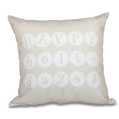 Housse carrée pour coussins de fêtes joyeuses