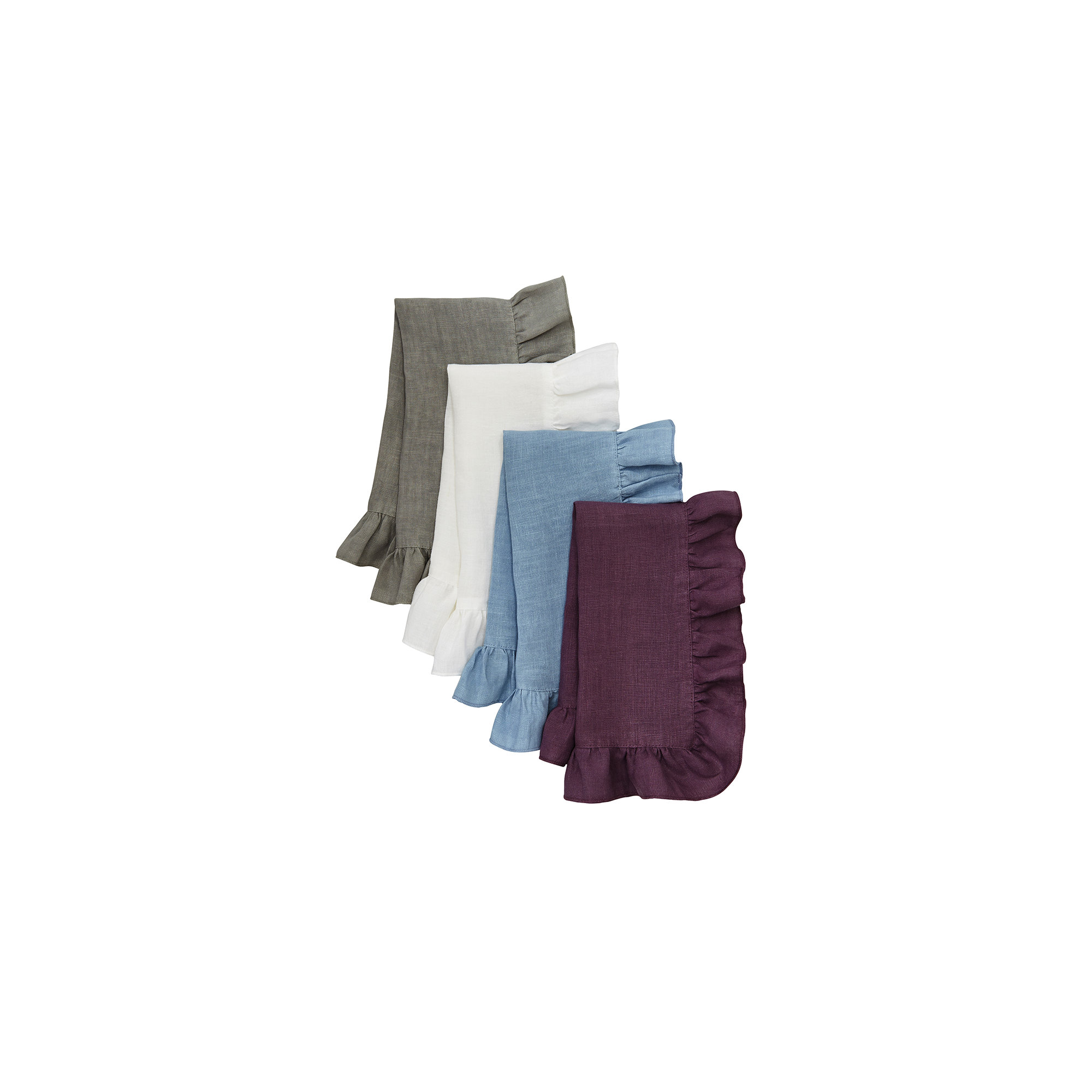 Lucca Napkins Baby Blue, Eggplant