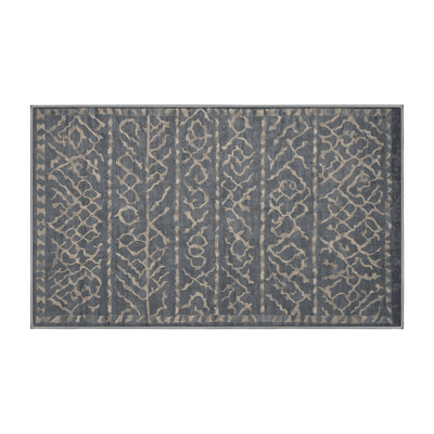 Machine Washable Grey Area Rug