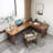 Tan Rectangular Solid Wood desks-803410159-803410155