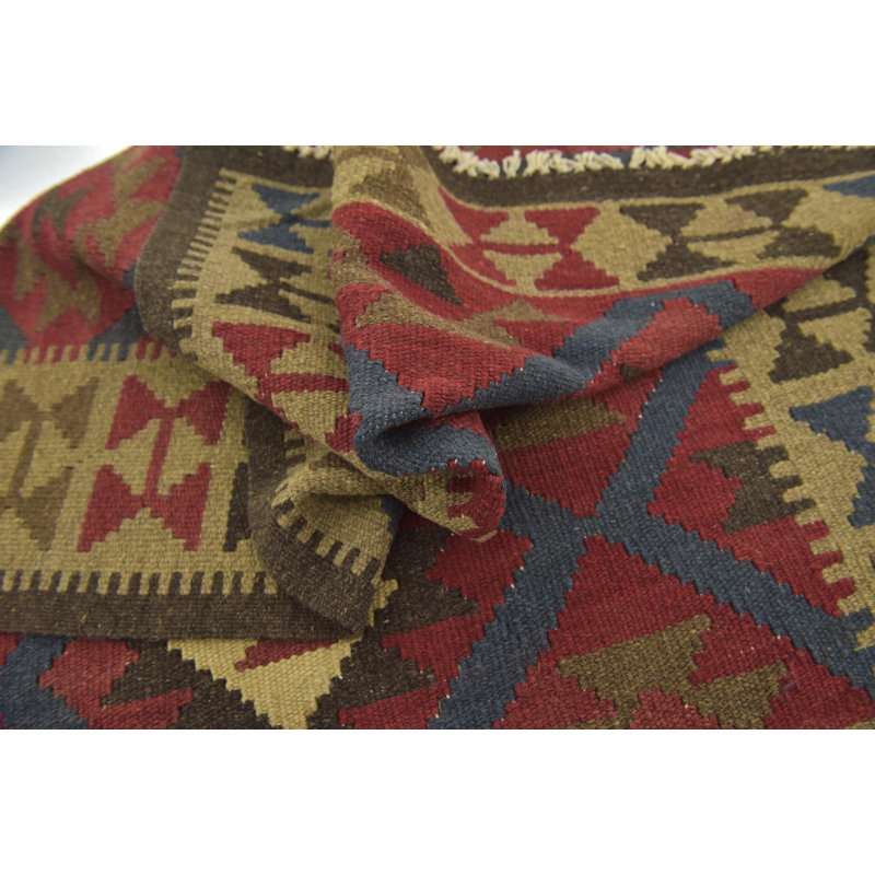 Tapis de zone en laine noué la 3 pi 5 po x 4 pi 10 po one-of-kind-the main Lorain