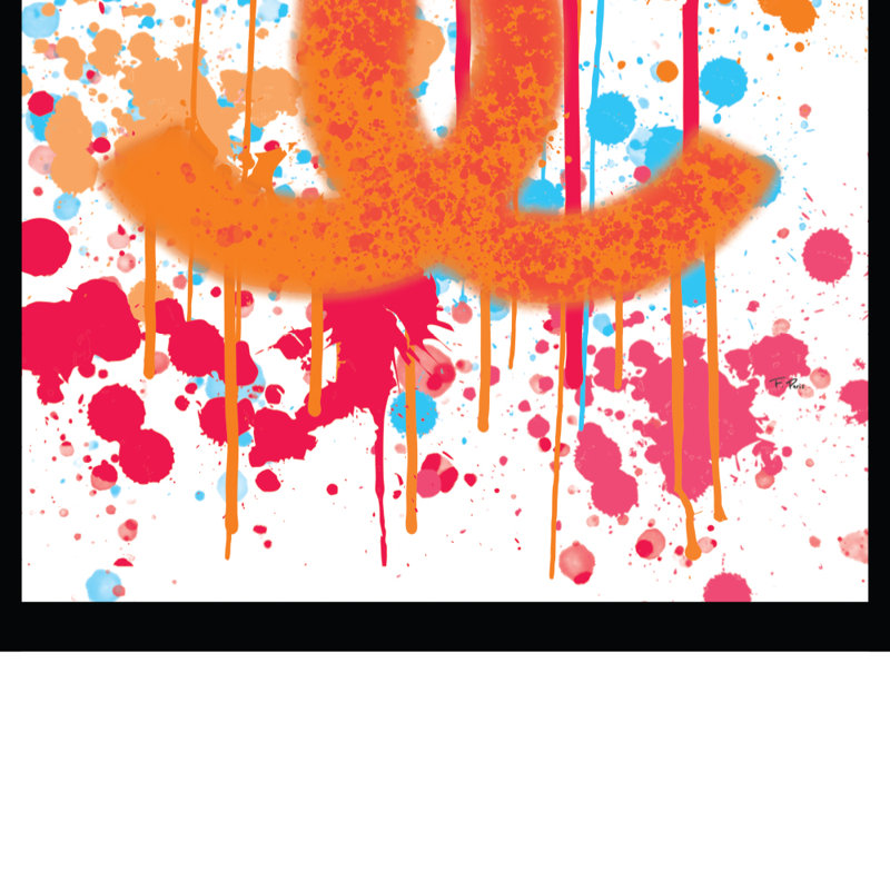 Modern Abstract Wall Decor, Orange