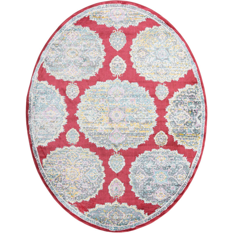 Oriental Indoor Rug, Oval 8'2" x 10'