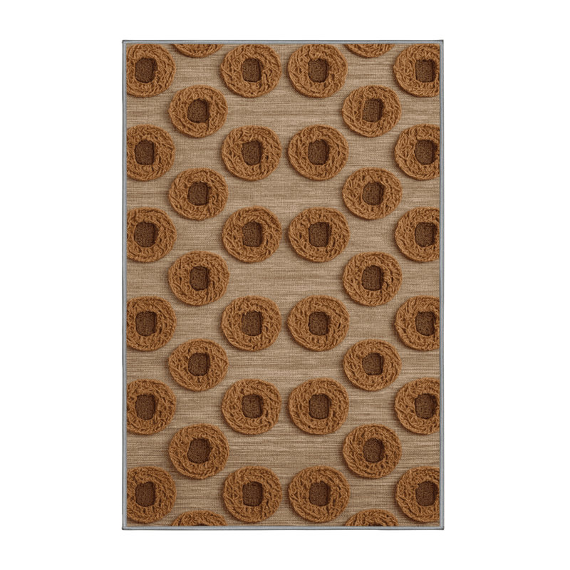  Tapis lavable Stroopwafel Desserts, Rectangulaire 2 pi x 3 pi