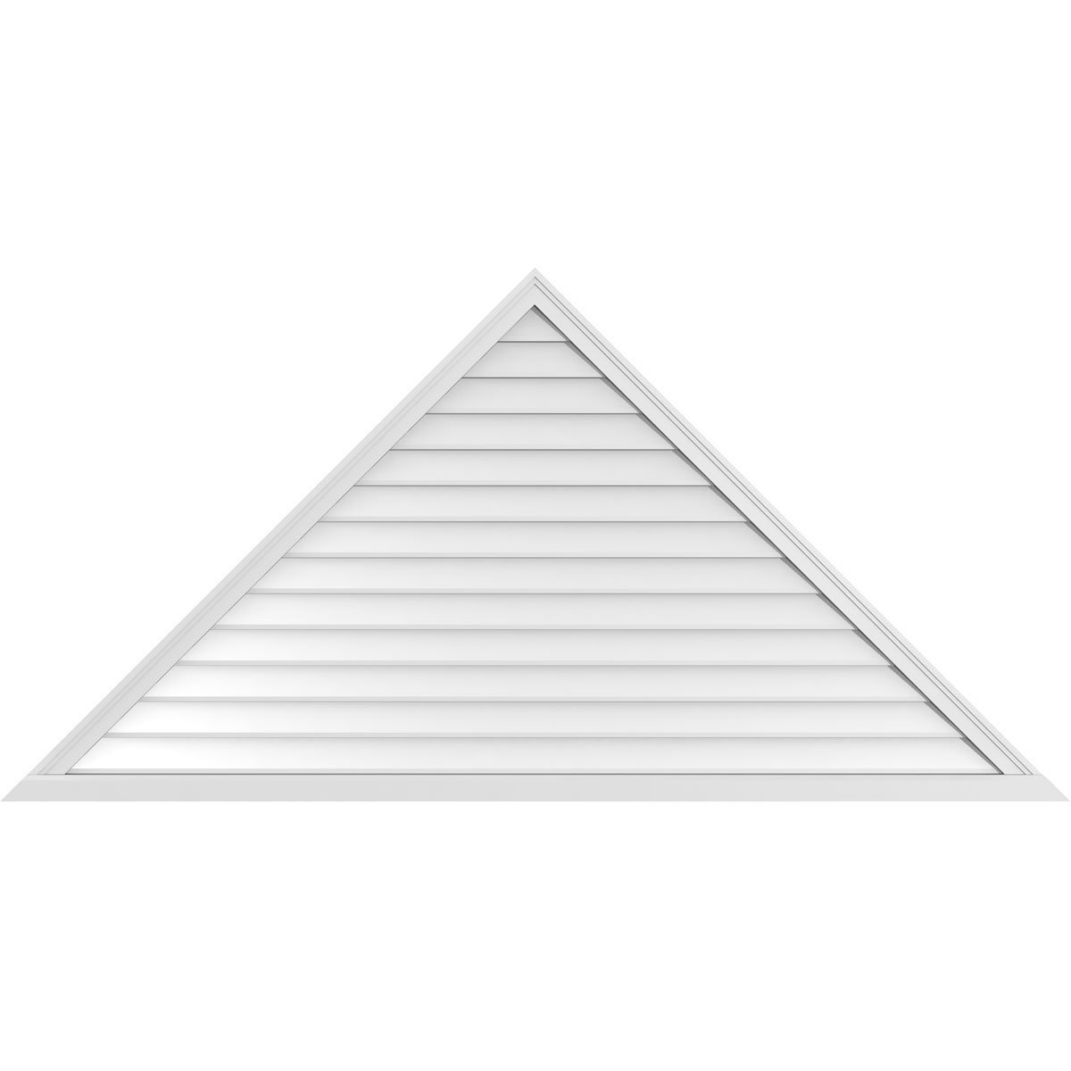 PCI Enterprises Triangle Surface Mount Urethane NonFunctional Gable Vent 12/12 Pitch Primed Tan