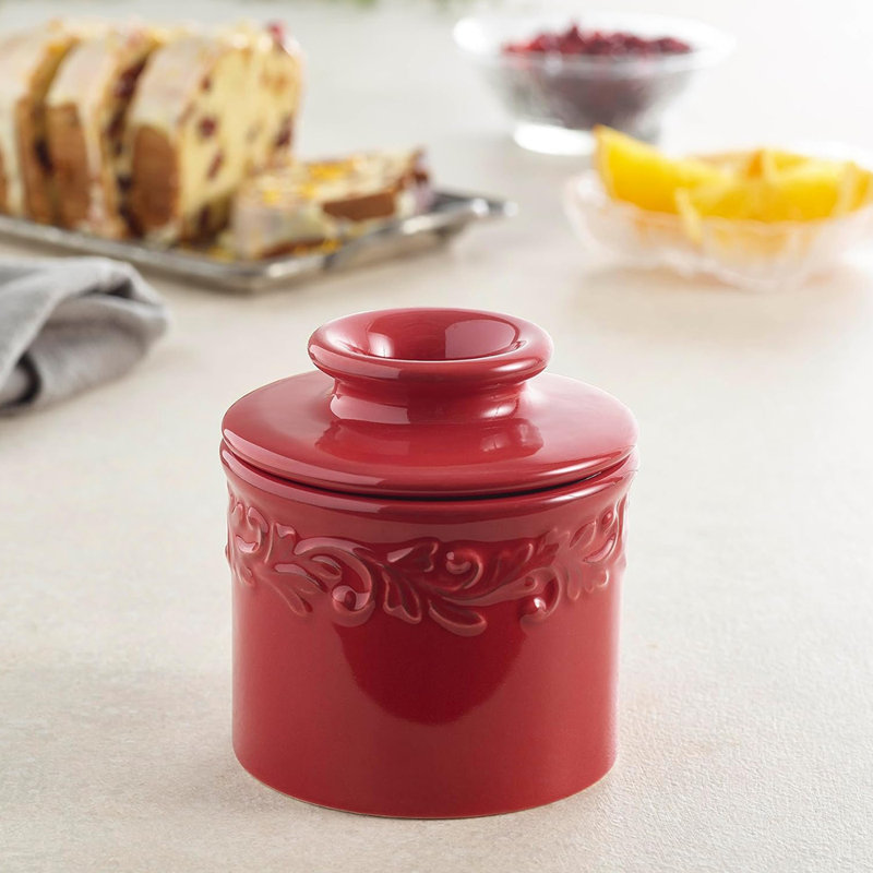 Butter Bell - Le pot à beurre original, collection antique, Rouge, Très rouge