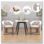 Fauteuil de cuisine en velours rembourré-308422391