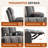 Swivel Rocker Recliner Chair With Vibration Massage And Heat For Living Room ,With Rocking Function And Side Pocket, USB Charge Port,2 Cup Holders-1811860348