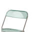 Chaises pliantes transparentes - Chaise pliante empilable en cristal fantôme - Siège de salon en plastique PC - Structure chromée