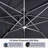 Sarith 10' X 13' Patio Umbrella Outdoor Rectangle Umbrella Large Cantilever Umbrella，with Solar Lights，with Base-309083146