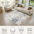 Dagmar Abstract Area Rug Machine Washable Modern Low-Pile Carpet for Living Room, Bedroom Office-750314837-755991377