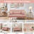 Maddison 56.5'' Upholstered Sofa with Two Pillows-671755038