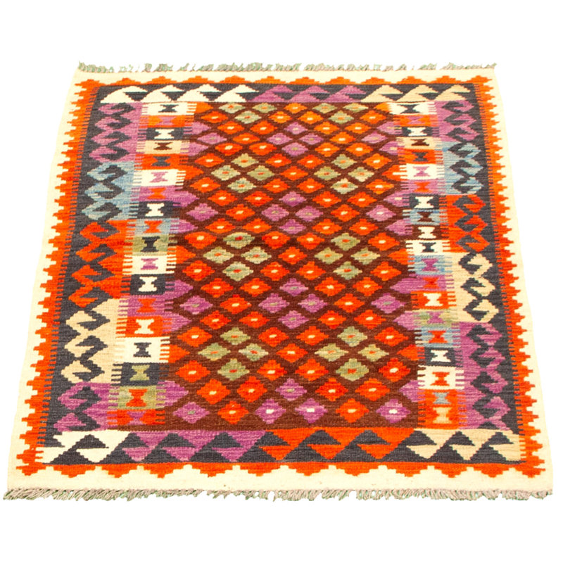 One-of-a-Kind 3'3" X 4'10" New Age Wool Area Rug in