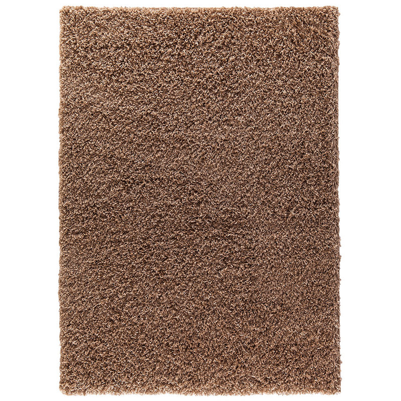 Verona Thick Coffee Shaggy Area Rug – Soft Pile, Non-Slip, Durable Polypropylene Carpet for Living Room, Bedroom & Hallway