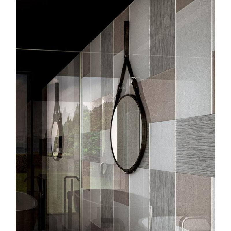 Timber Glacial 23.38" x 23.38" Decorated Glass Tile