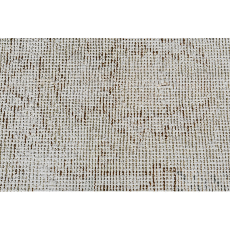 Handwoven Small Oushak Turkish Rug in Vintage Beige - Ideal for Bedroom Decoration Beige