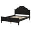 Lit plateforme avec tête et pied de lit, lit en bois de style Mid-Century moderne, aucun sommier nécessaire-733962710-733962709