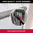 55" - 59'' W x 72'' H Double Sliding Door Semi-Frameless Shower Door With Two Towel Bars-101020291-110981884