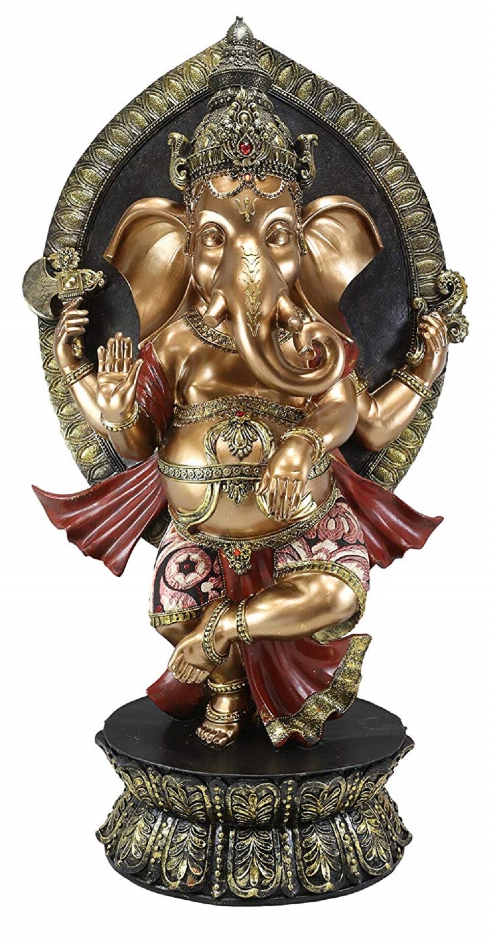 Yoga Pose Ganesha Garden Statue cast Lava stone Elephant God Sculpture Bali  art | eBay