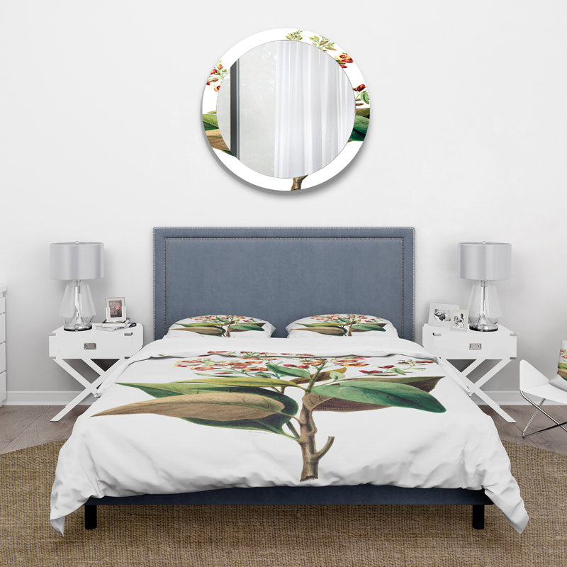 Vintage American Flowers II - ensemble de housse de couette traditionnel - microfibre de polyester