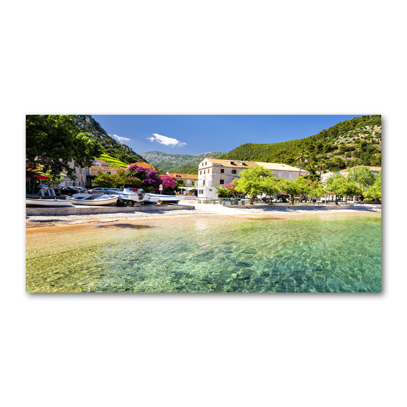 50cm W x 100cm L Glass Peel and Stick Panel