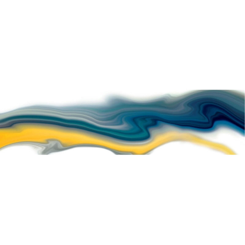 «Subtle Flow II» par Mari Urasawa - impression, Plexi, H 16 po x l 60 po x P 1,5 po