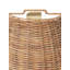 Saona 9" Wicker Portable Led Integrated Wall Sconce Light
