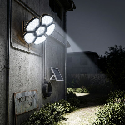 Plastic Solar Light Adjustable Solar LED Garage Lights With Remote And Motion Sensor Bright Waterproof For Barn Patio Sheds Yard Workshop