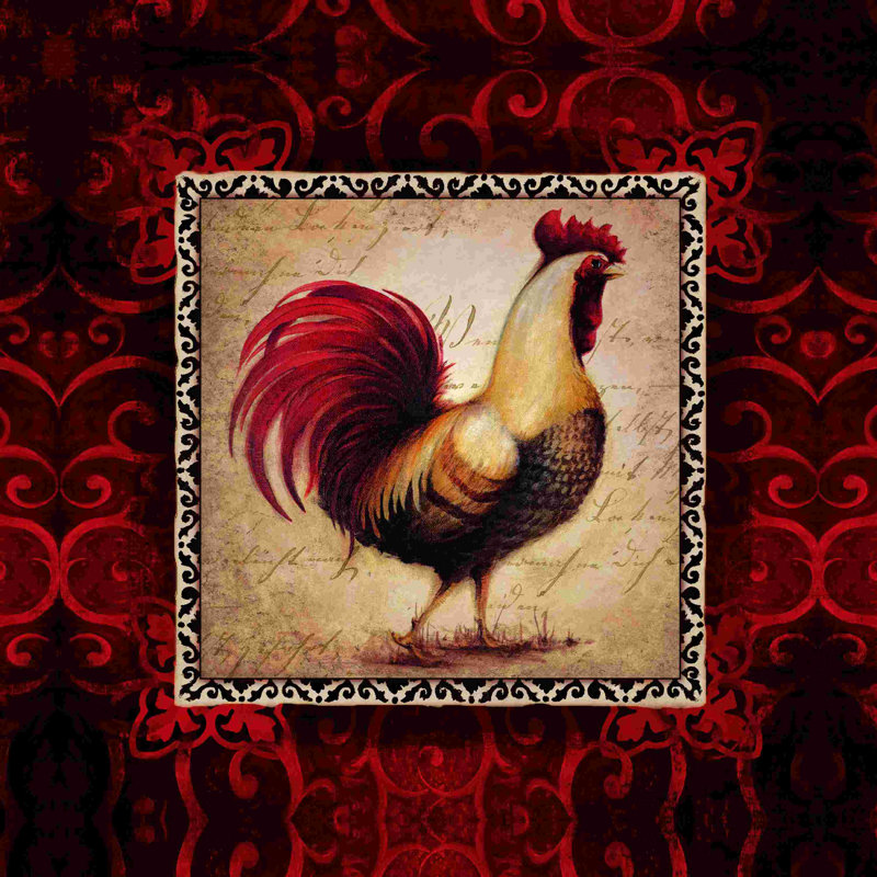 Rooster Sass 1 by - on, H 12 po x l 12 po