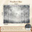 Papier peint auto-adhésif Misty Forest Landscape Tall Trees Subtle Fog-2135882937