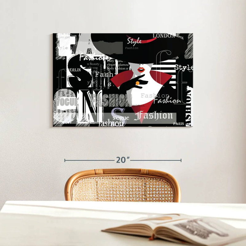 Mode abstraite, H 16 po x l 24 po