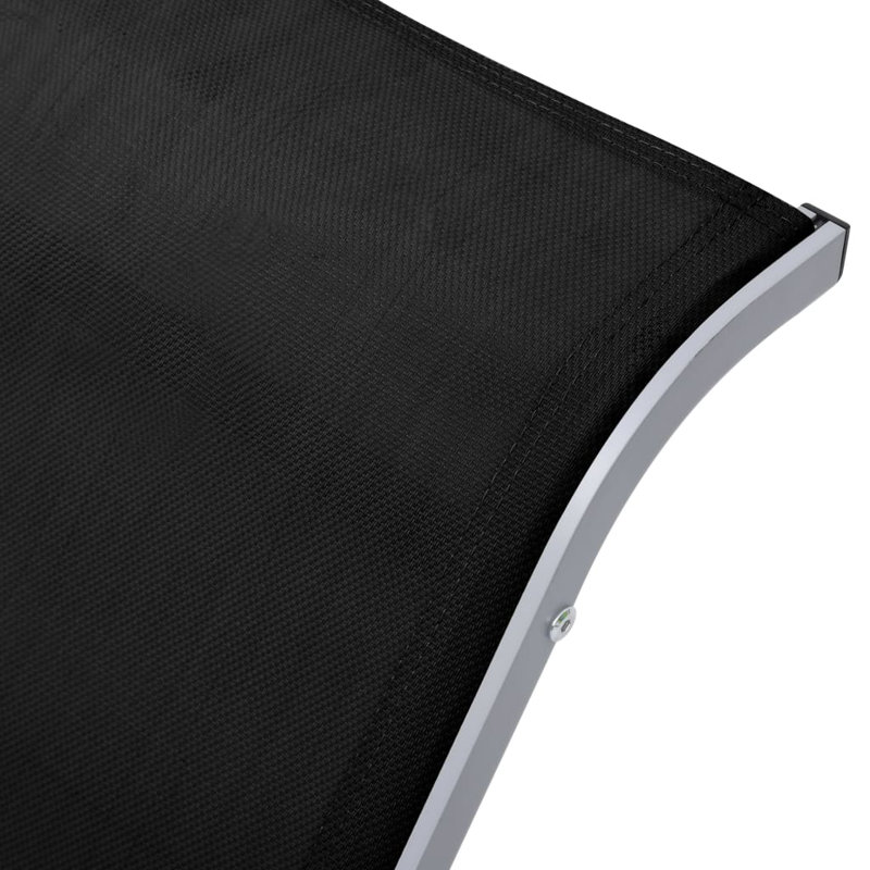 Abdullaahi 167cm Long Single Chaise, Black