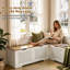 Banc de rangement en forme de L