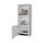 Pima Wall Cabinet In Melamine With One Door, White-905433620