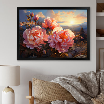 Pivoines magiques au coucher du soleil I