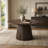 47 Inch Modern Dining Table with Slatted Base and Rounded Edges
