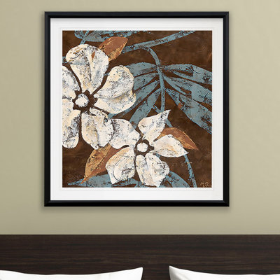 Fleurs sur chocolat I - reproduction de cadre photo